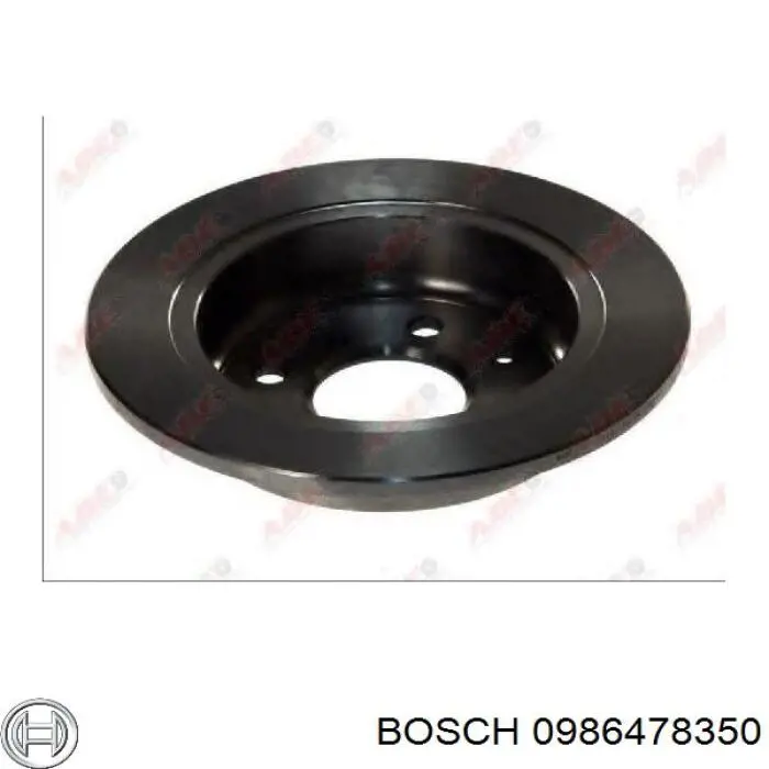 Гальмівні диски 0986478350 Bosch