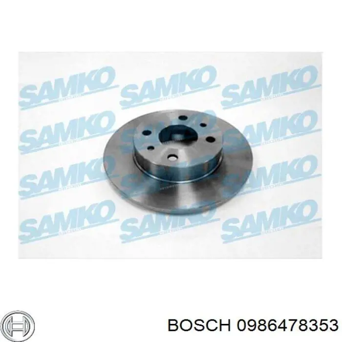 Купити 0986478353 Bosch Ротор гальмівний