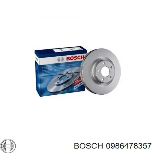 0986478357 Bosch диск гальмівний передній