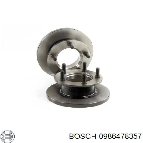 Диск переднього гальма Bosch 0986478357 ціна, від 36.82 USD