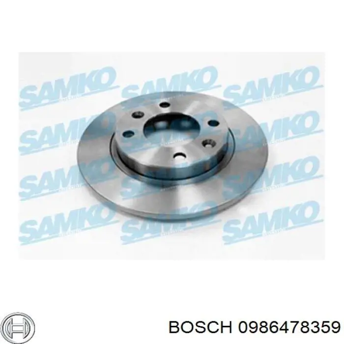 Гальмівні диски 0986478359 Bosch
