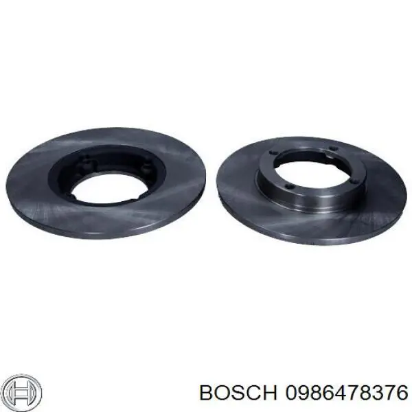 Гальмівні диски передні 0986478376 Bosch