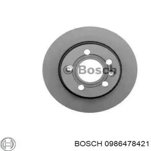 0986478421 Bosch диск гальмівний задній
