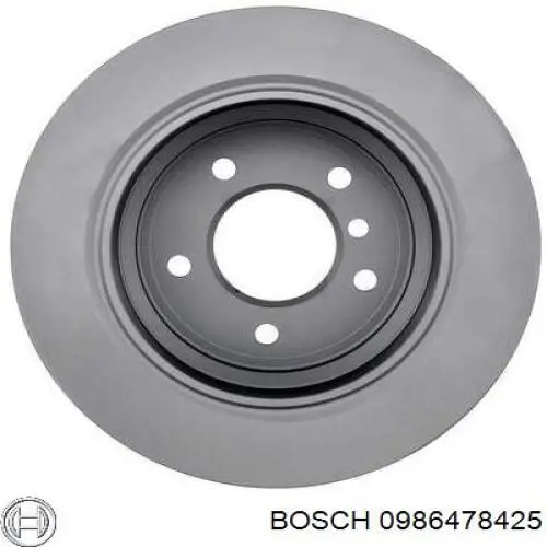 0986478425 Bosch диск гальмівний задній