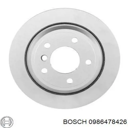 0986478426 Bosch диск гальмівний задній