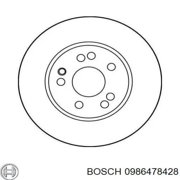 0986478428 Bosch Гальмо дискове переднє