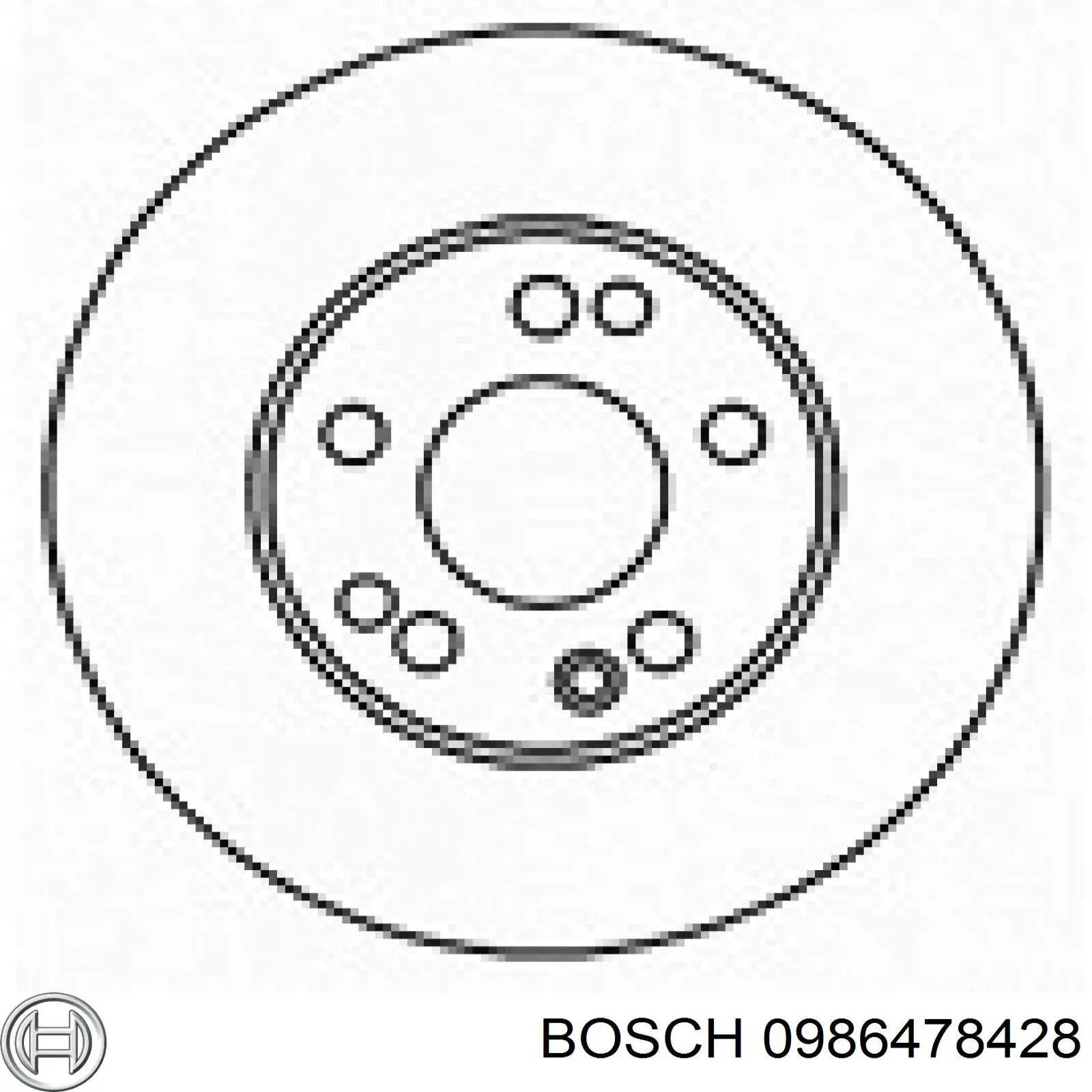 Купити 0986478428 Bosch Ротор гальмівний
