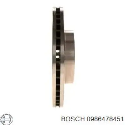 Диск переднього гальма Bosch 0986478451 ціна, від 31.83 USD
