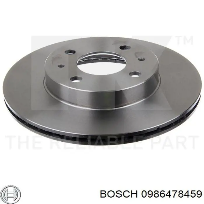 0986478459 Bosch Гальмо дискове переднє