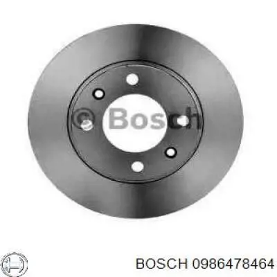 0986478464 Bosch диск гальмівний задній