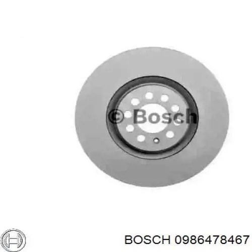 0986478467 Bosch диск гальмівний передній