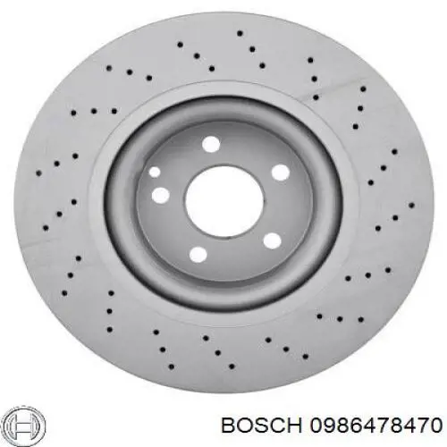 Гальмівні диски передні 0986478470 Bosch