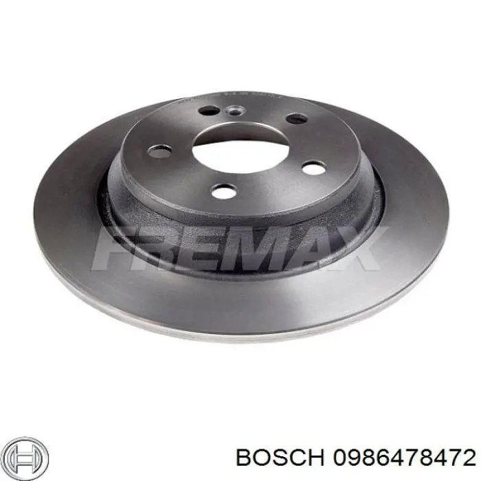 Диск гальмівний задній Bosch 0986478472