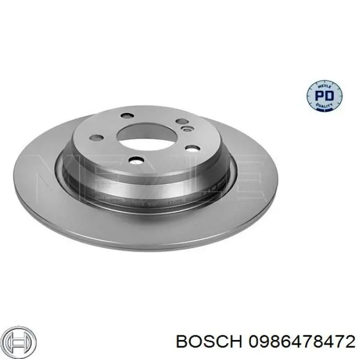 Купити 0986478472 Bosch Диск заднього гальма