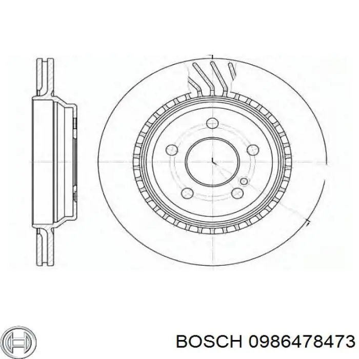 Гальмівні диски 0986478473 Bosch