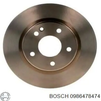 0986478474 Bosch диск гальмівний передній