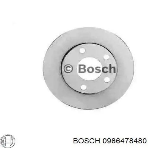 0986478480 Bosch диск гальмівний задній
