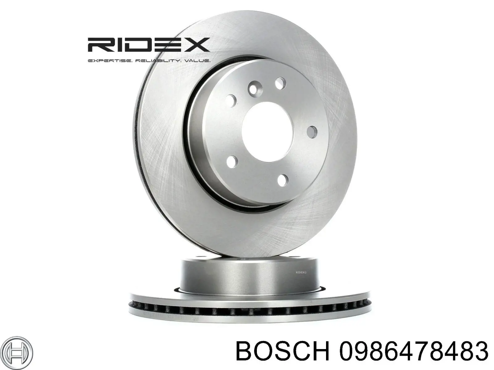 Гальмівні диски передні 0986478483 Bosch