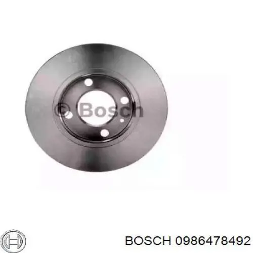Гальмівні диски 0986478492 Bosch