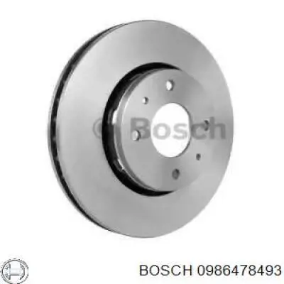 0986478493 Bosch диск гальмівний передній