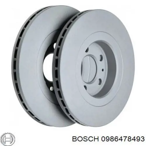 0986478493 Bosch Гальмо дискове переднє