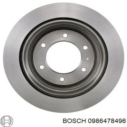 Диск гальмівний задній 0986478496 Bosch