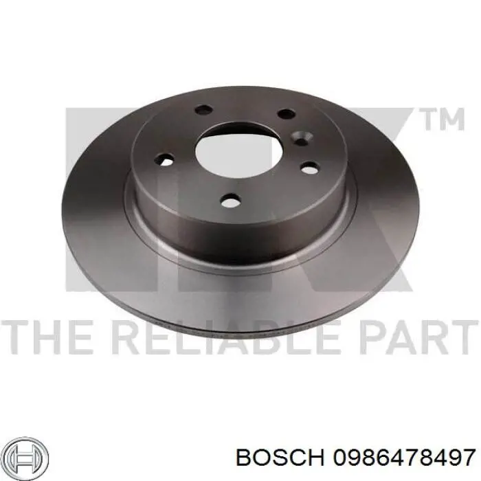 Гальмівні диски 0986478497 Bosch