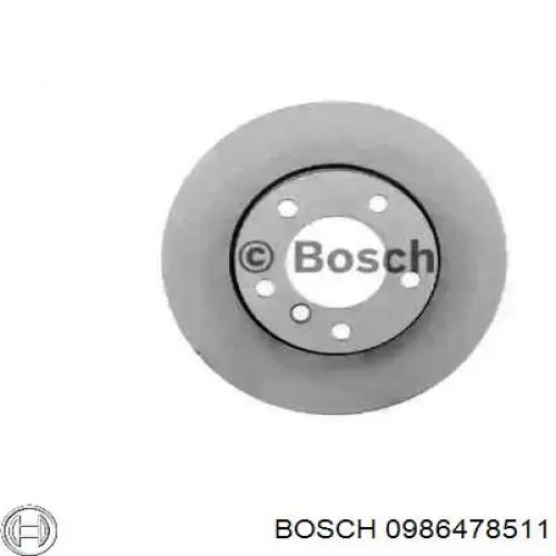 0986478511 Bosch диск гальмівний передній