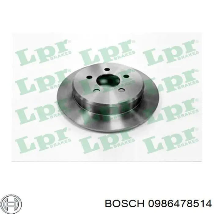 Гальмівні диски 0986478514 Bosch