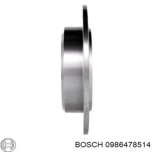 0986478514 Bosch диск гальмівний задній