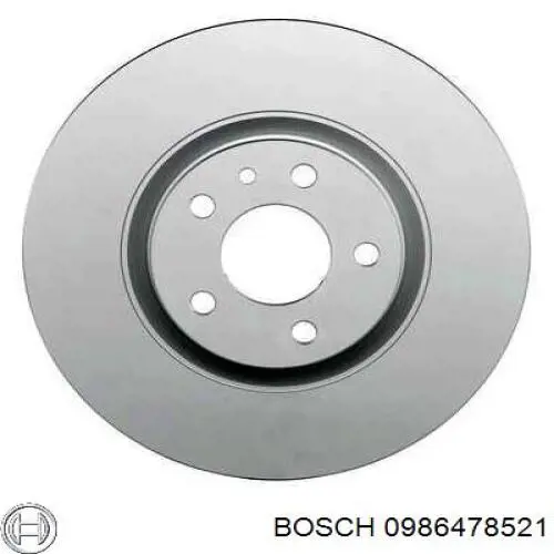 0986478521 Bosch диск гальмівний передній