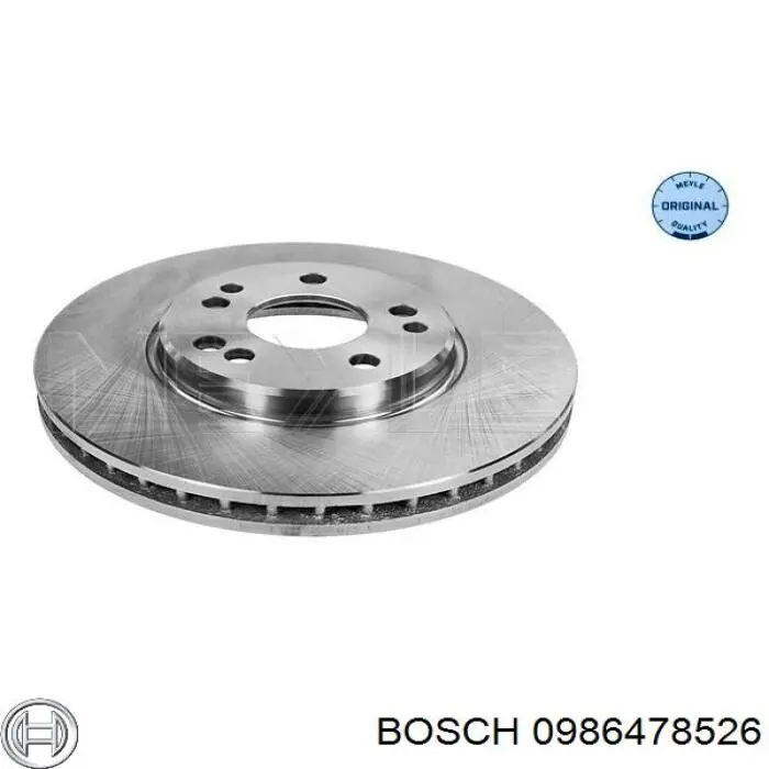 0986478526 Bosch диск гальмівний передній
