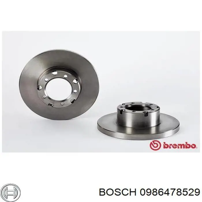 0986478529 Bosch диск гальмівний передній