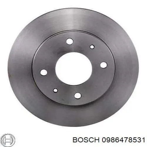 0986478531 Bosch диск гальмівний передній