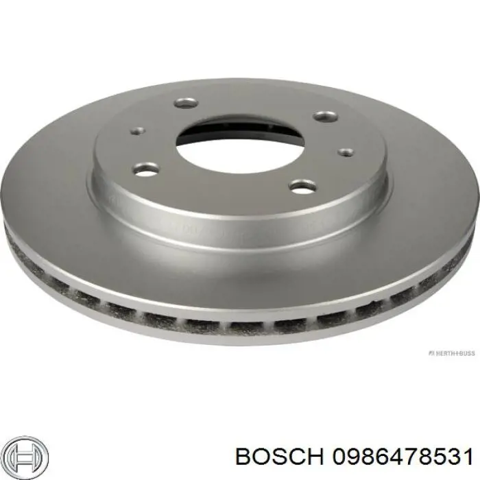 Диск гальмівний передній Bosch 0986478531