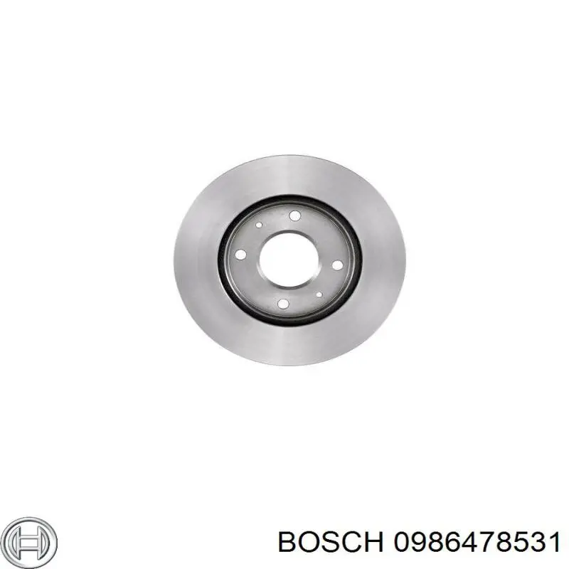 Гальмівні диски передні 0986478531 Bosch