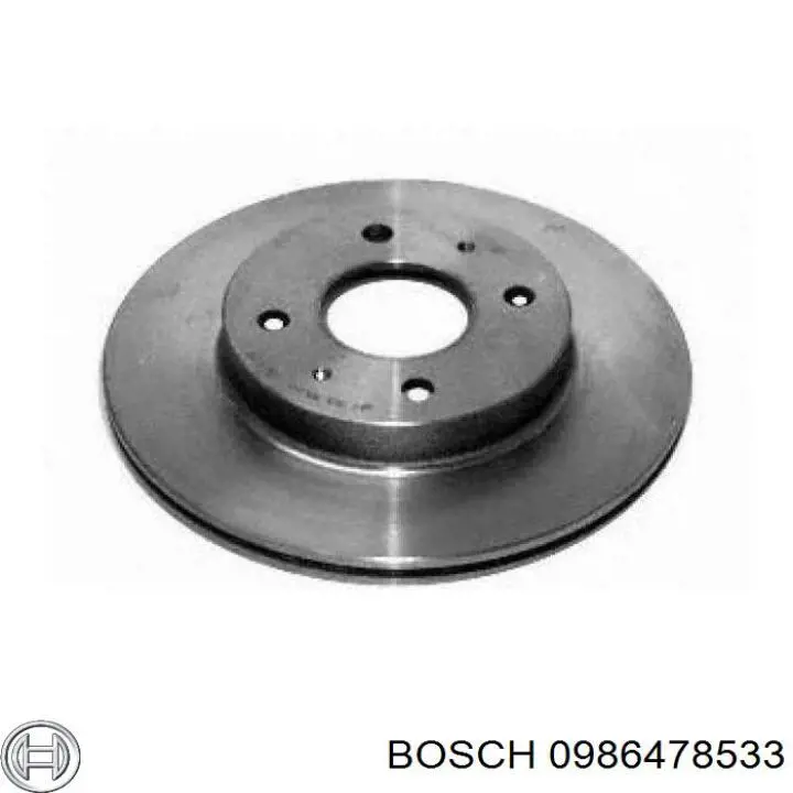 Диск переднього гальма Bosch 0986478533 ціна, від 26.61 USD