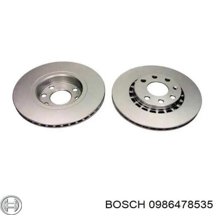 Диск переднього гальма Bosch 0986478535 ціна, від 28.93 USD