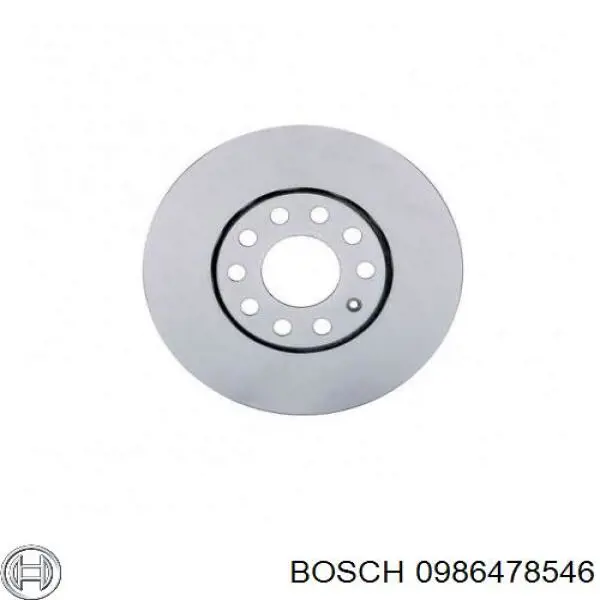 0986478546 Bosch диск гальмівний передній