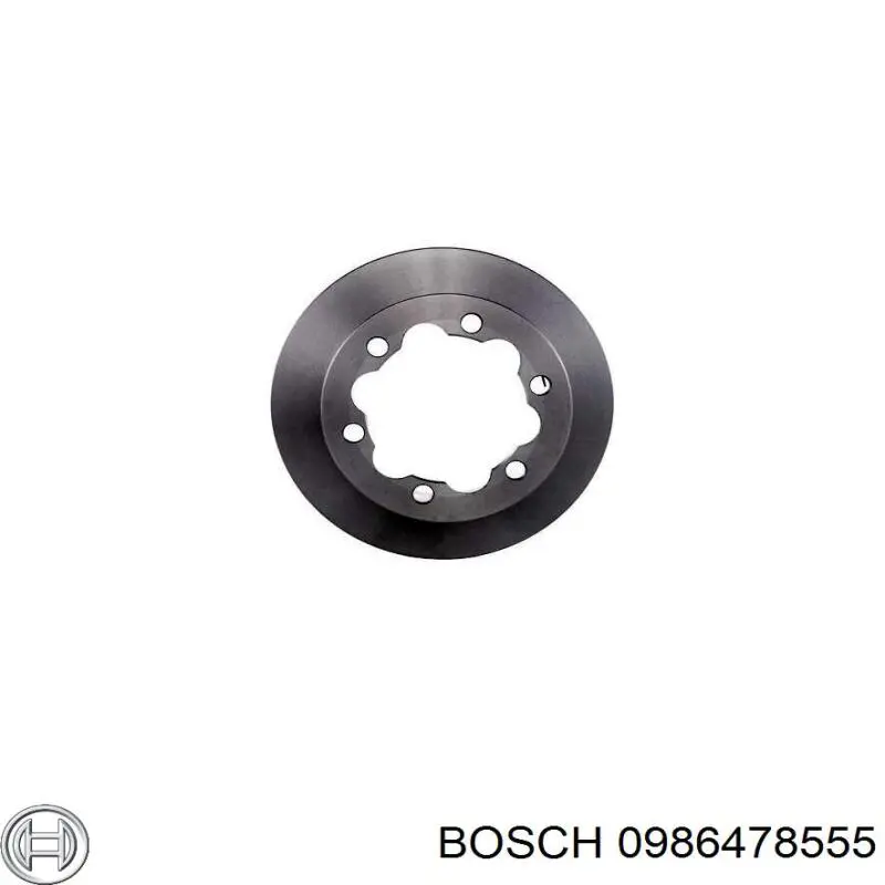 Диск гальмівний задній 0986478555 Bosch