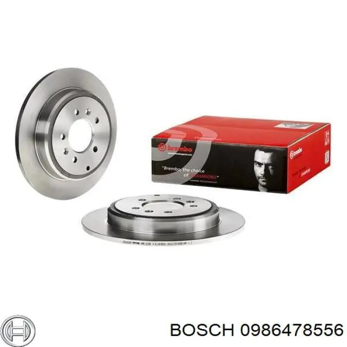 Купити 0986478556 Bosch Диск заднього гальма