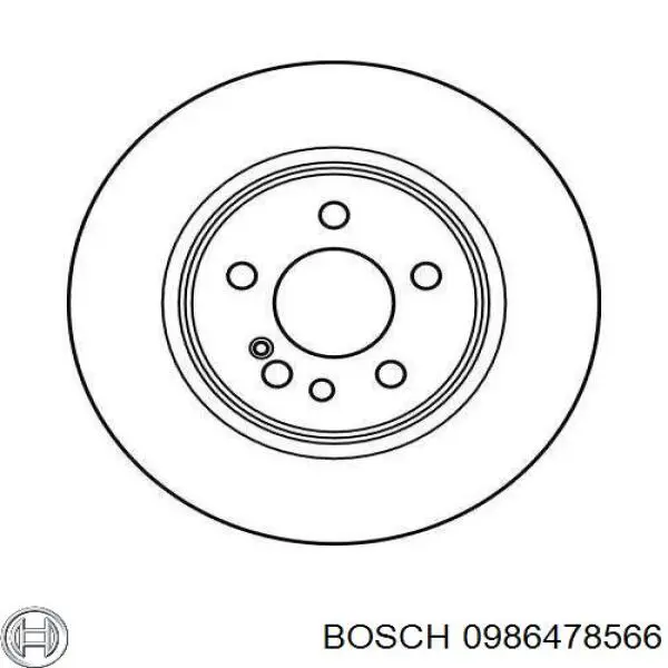 Диск гальмівний задній Bosch 0986478566