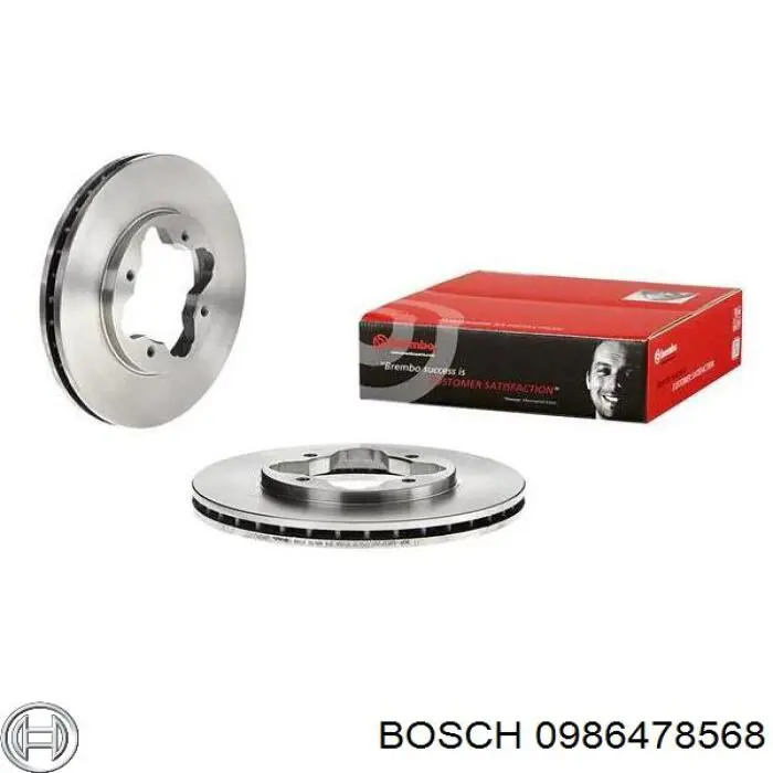 Купити 0986478568 Bosch Ротор гальмівний