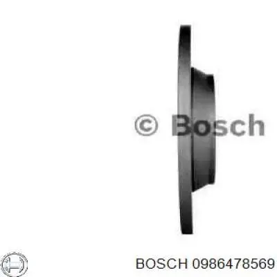 0986478569 Bosch диск гальмівний задній