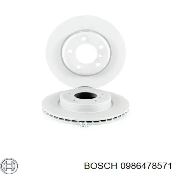 0986478571 Bosch диск гальмівний передній
