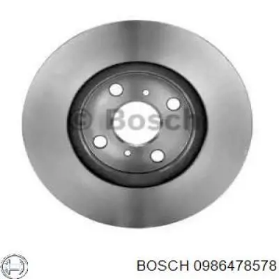 Гальмівні диски передні 0986478578 Bosch