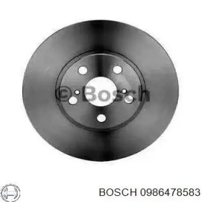 0986478583 Bosch диск гальмівний передній