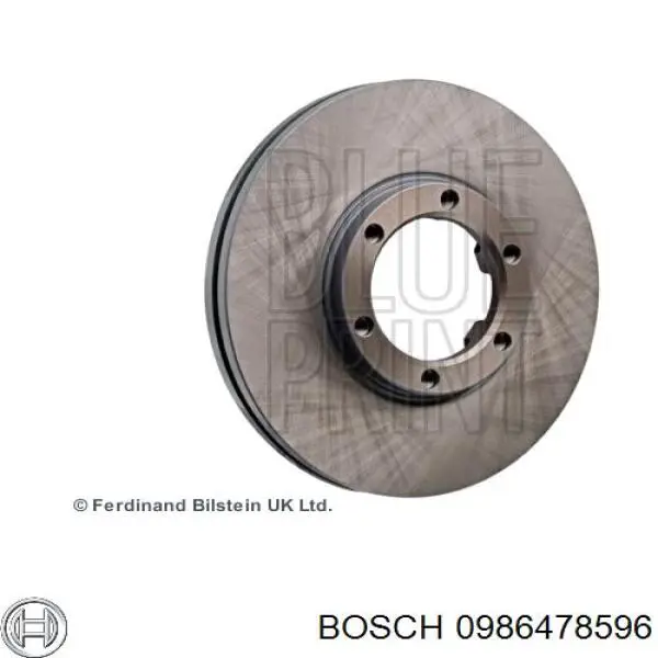 Диск переднього гальма Bosch 0986478596 ціна, від 30.45 USD