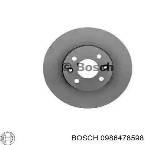 Диск гальмівний передній 0986478598 Bosch