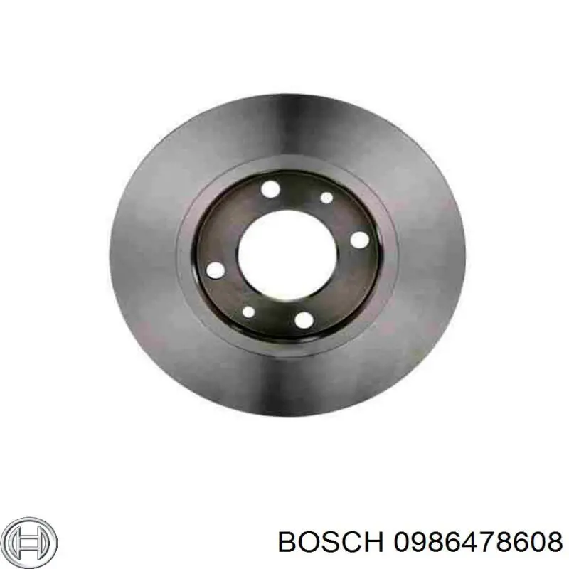 0986478608 Bosch диск гальмівний задній